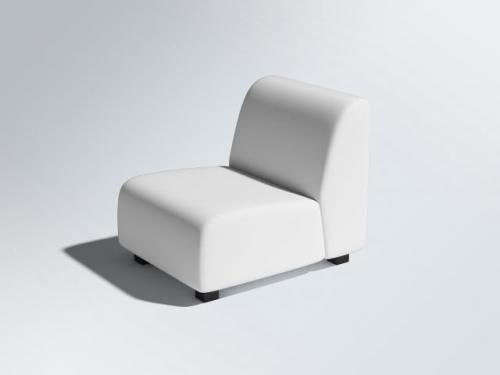 White sofa armchair